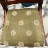 Solid mahogany chair, Restoration period, 19th century