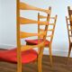 Suite de 4 chaises vintage 1960s
