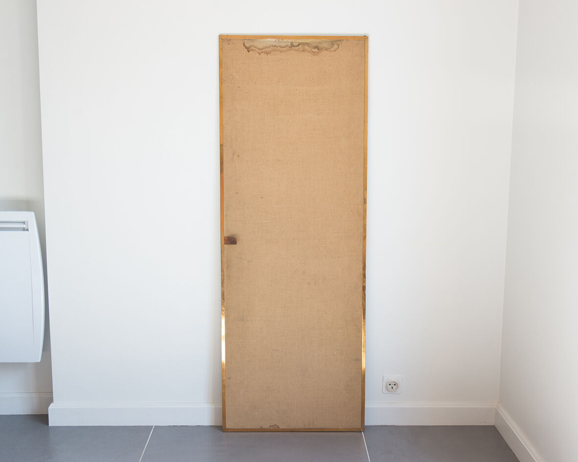 Golden mirror 147x54 cm