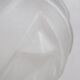 Geometric etched glass and metal art deco pendant light