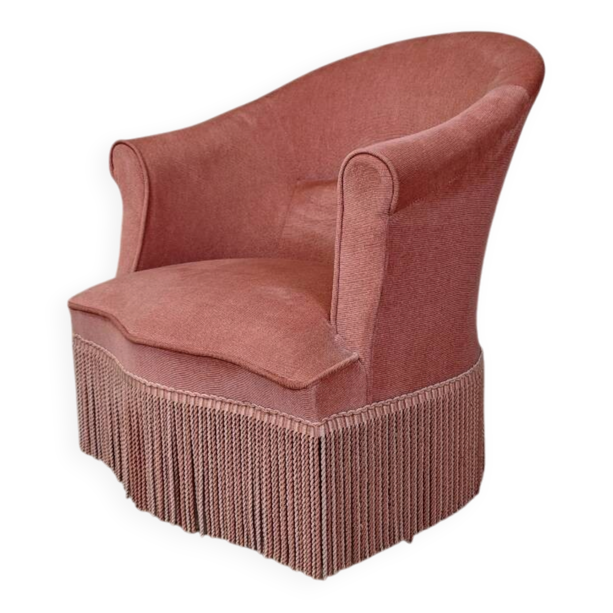 Powder pink armchair