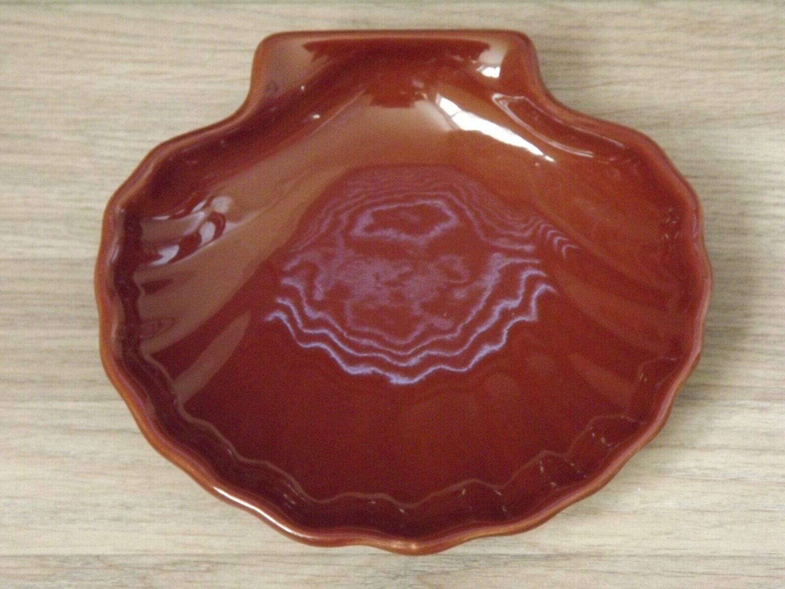 Set of 3 French Vintage Emile Henry Brown Coquille St Jaques Serving Dishes 4680