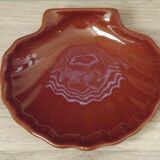 Set of 3 French Vintage Emile Henry Brown Coquille St Jaques Serving Dishes 4680