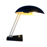 Lampe de bureau flexible vintage noire par Hala, style Bauhaus