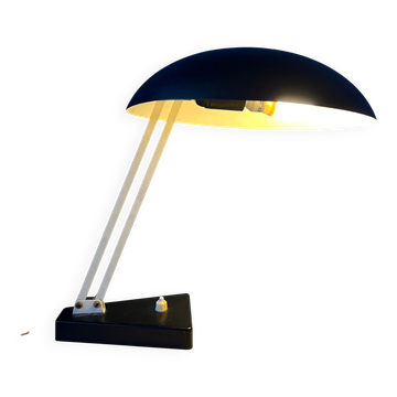 Vintage black flexible desk lamp by Hala, Bauhaus style