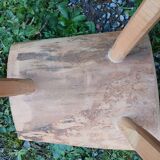 Antique wooden tripod stool