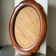 Oval mahogany picture frame