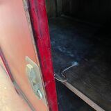 China bahut red lacquered buffet of unusual width 2m60 traditional manufacture