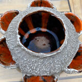 Vase for flower arrangements, fat lava.