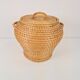 Vintage Rush Snake Charmer Lidded Basket, 1960