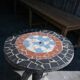 Concrete Garden Pedestal Table, 1950s