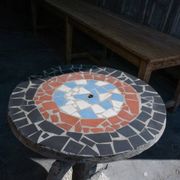 Table de jardin en béton, années 1950