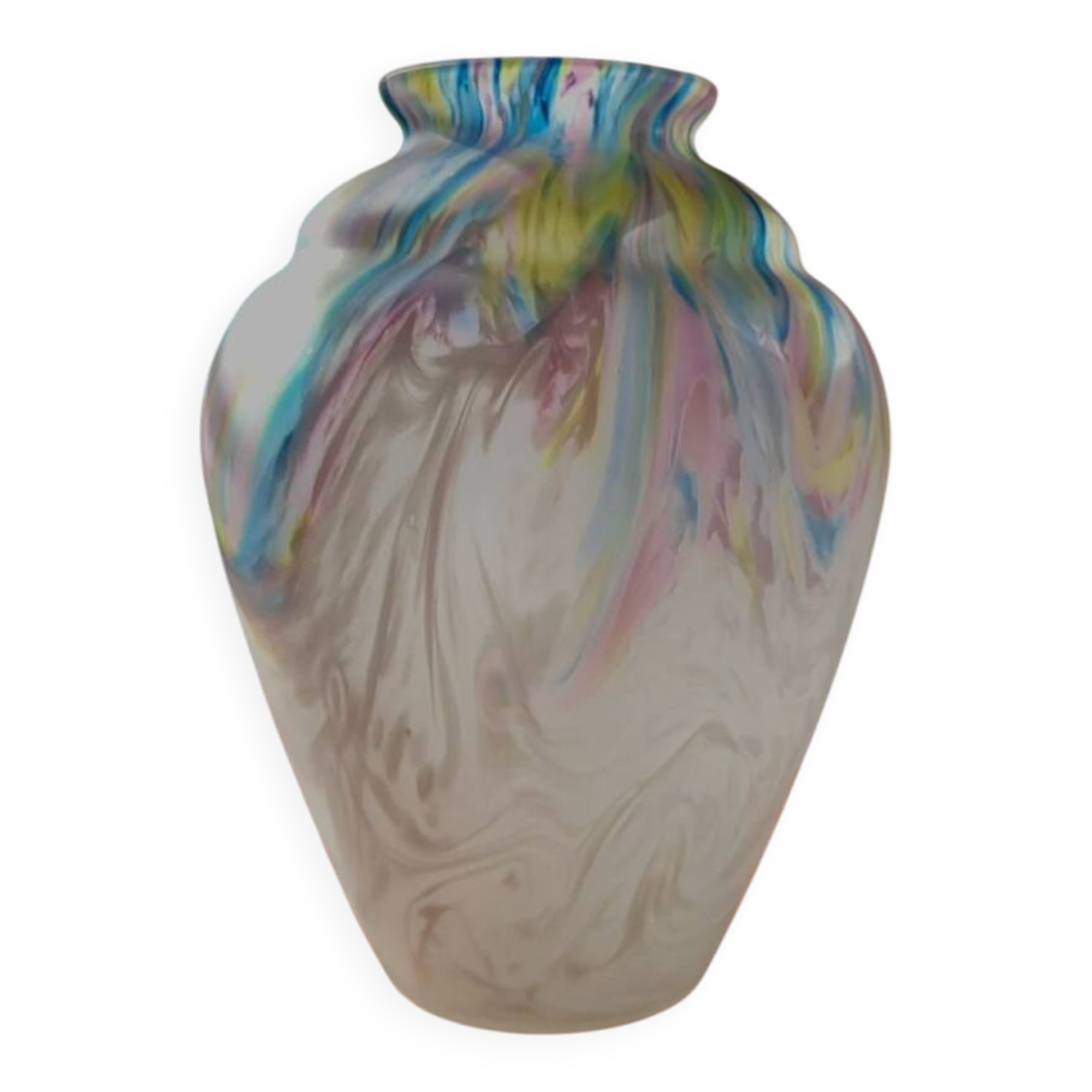 Vaas art déco, gekleurd, Scailmont, Belgique