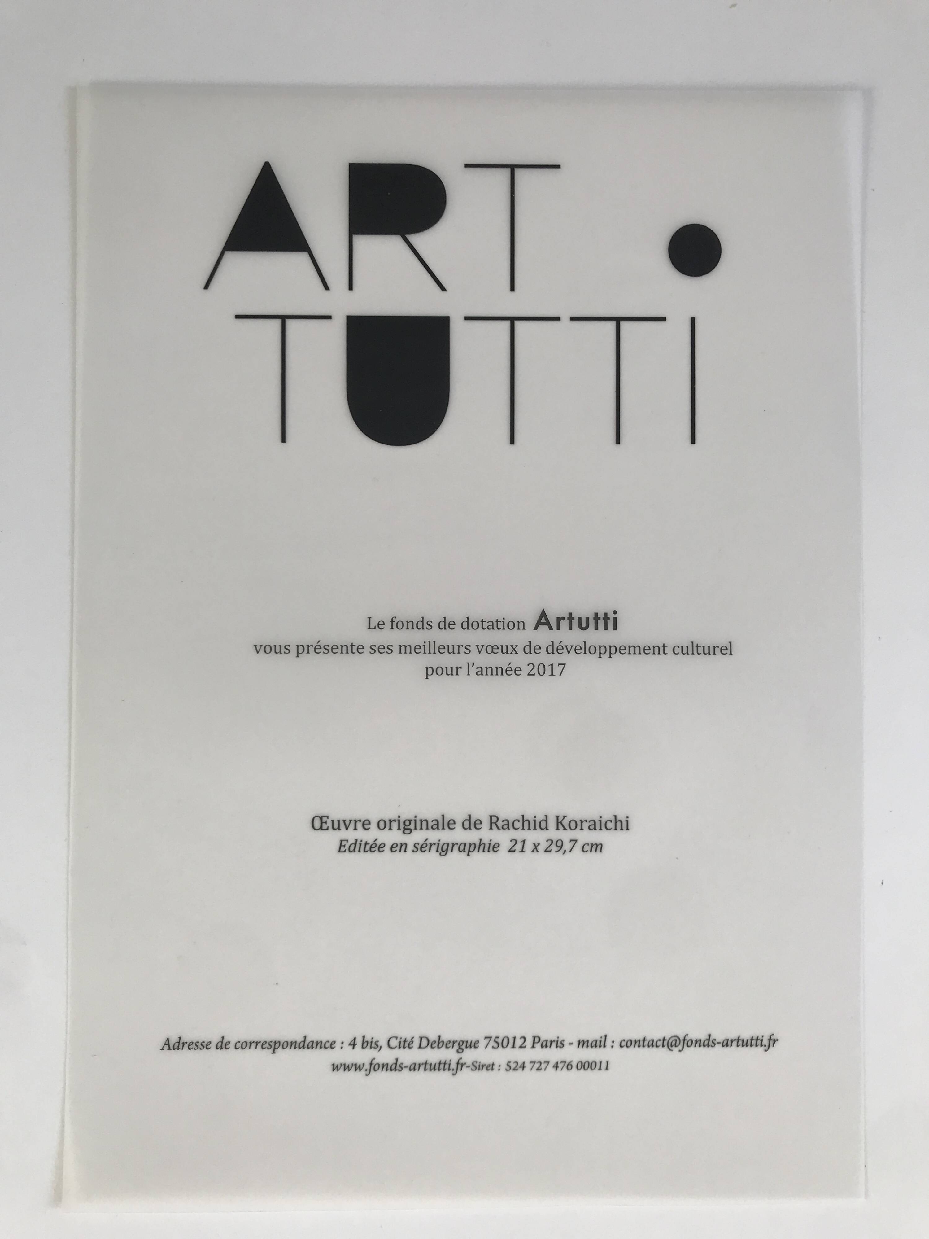 Rachid KORAÏCHI, Untitled, 2016. Original screen print.