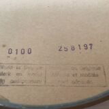 Brown plastic oval mirror made in belgium