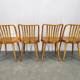 Antonin Suman for TON Dining Chairs, 1960s, Set of Four