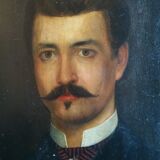 Portrait d'homme second empire XIXème