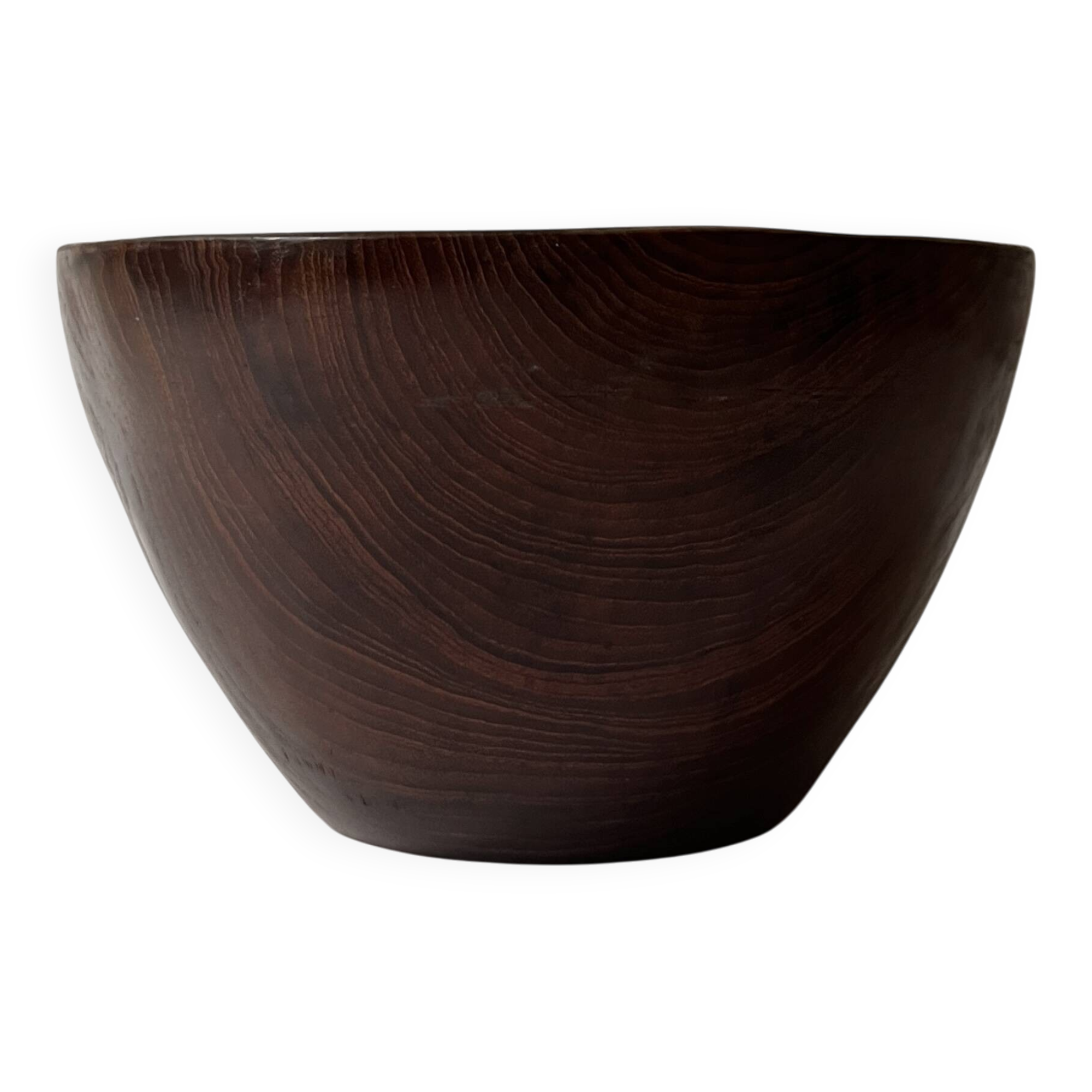 Large Scandinavian teak salad bowl/basket, 1970s