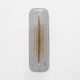 Pair of Modern Murano Glass Transparent and Brass Sconces, Italy