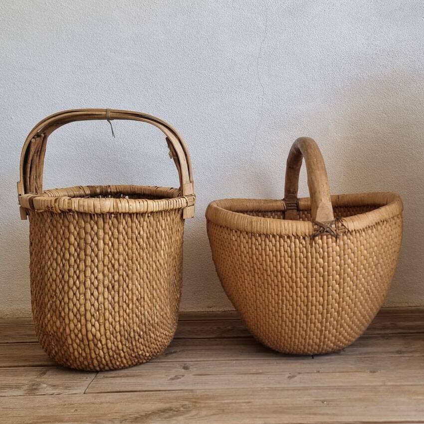 Old Chinese rice basket, Wabi Sabi
