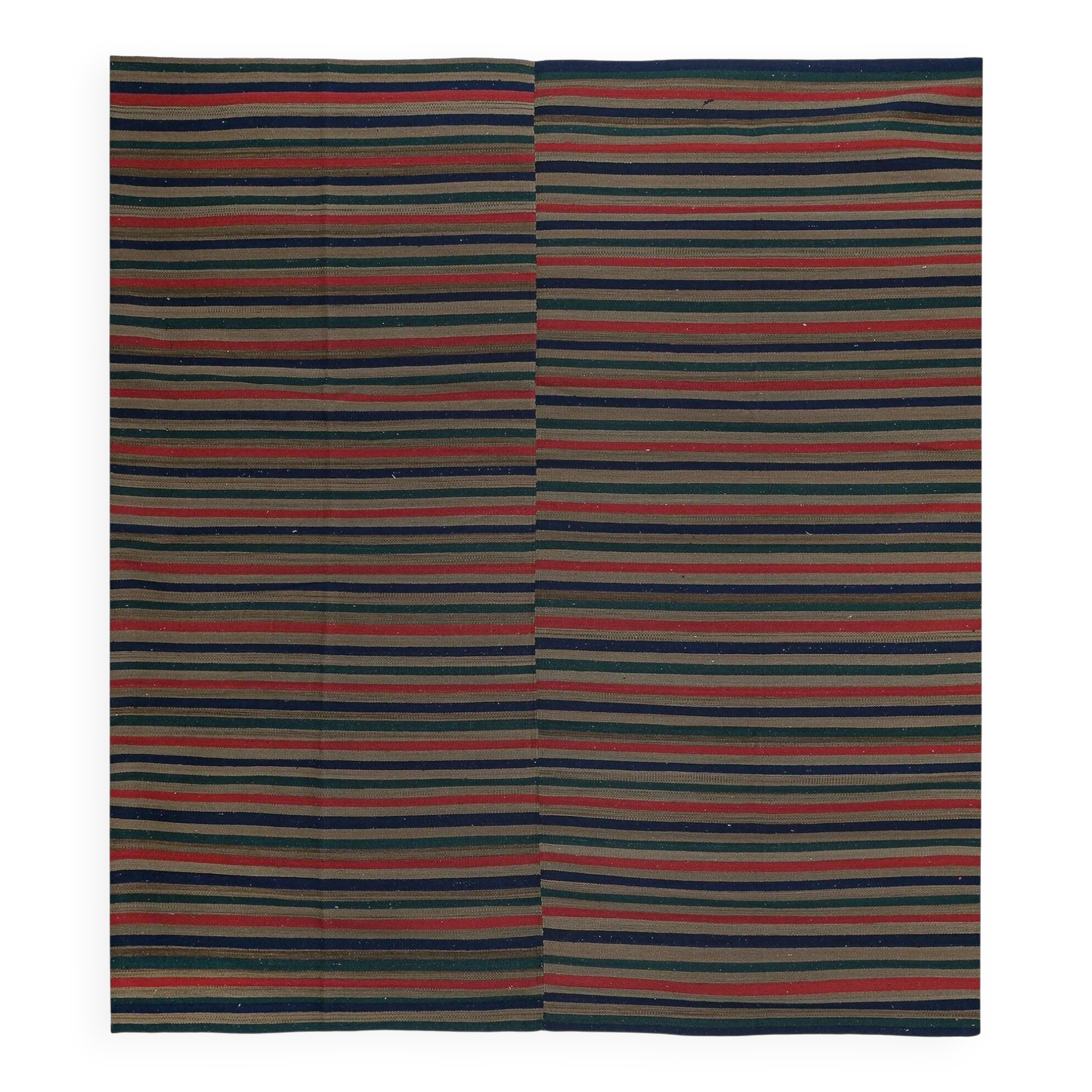 Vintage Turkish kilim, handwoven, 303x343 cm.