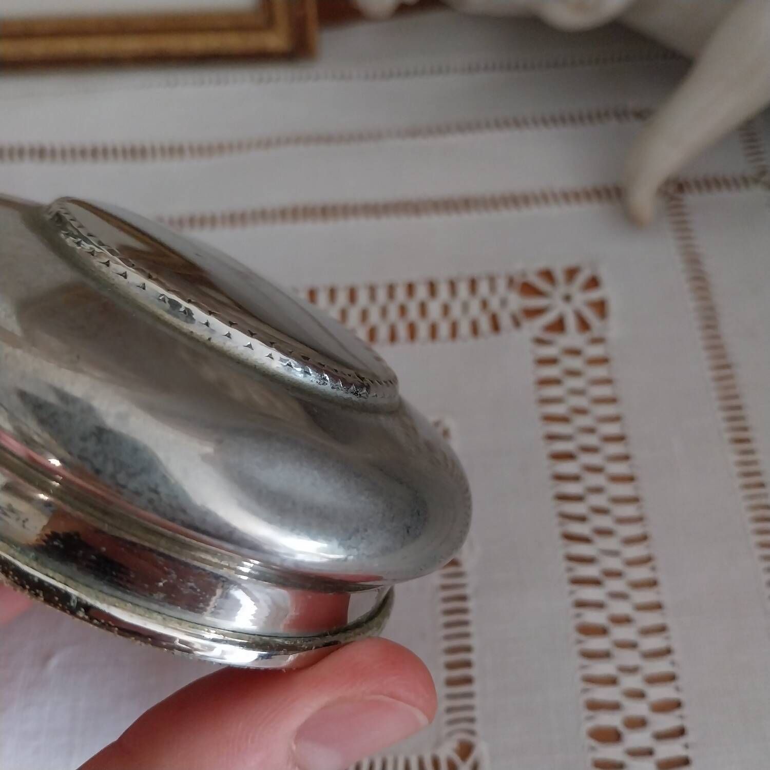 Old Baccarat crystal pot, Diamant model