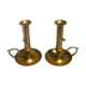 Pair of candlesticks, vintage brass