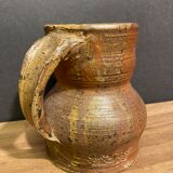 Pitcher in stoneware of the Borne signed B. Fabre