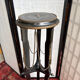 Napoleon III side table in blackened wood and bronze, decorated with chains, 19th century.