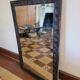 Old carved wood mirror