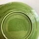 Set of 6 plates in green faience 1960