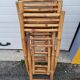 2 bamboo rattan stools from 1980