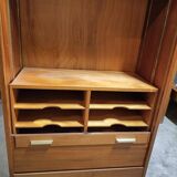 Scandinavian teak curtain cabinet