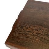 Vintage Coffee Table Wengé Brutalist Postmodern 70's Design