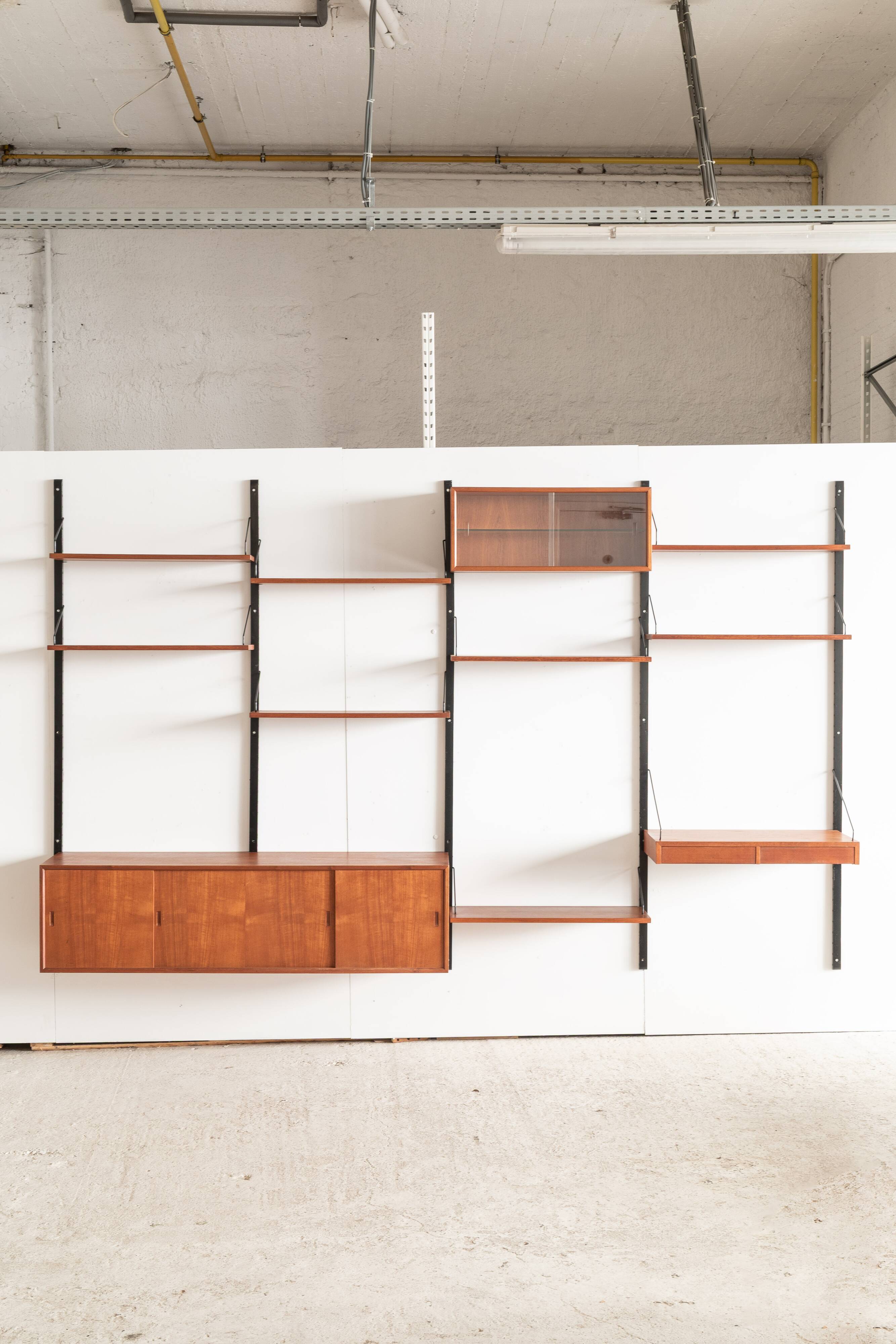 4-Bay wall unitkl  by P. Cadovius, Denmark, 1960's