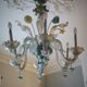 Lustre en verre Murano multicolore vers 1900