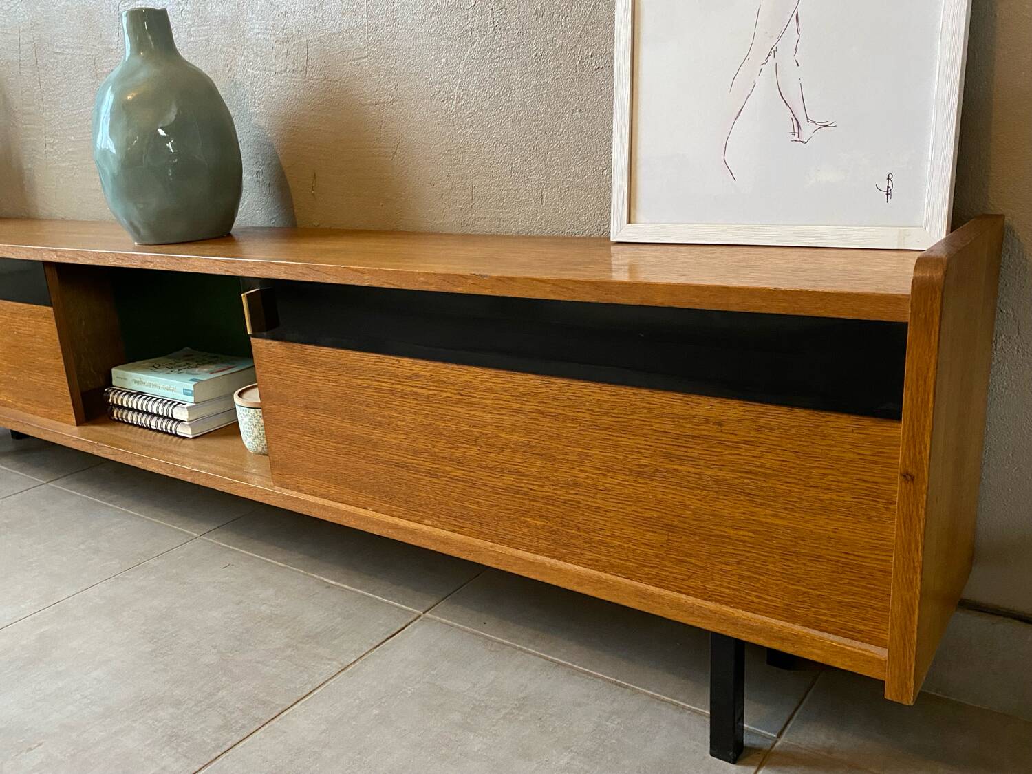 Vintage Maurice Pré attribution sideboard (shallow)