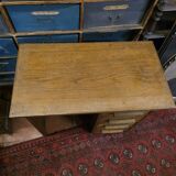 Oak children's desk with drawers