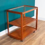 Retro Teak 1960s Meredew Drinks Serving Trolley