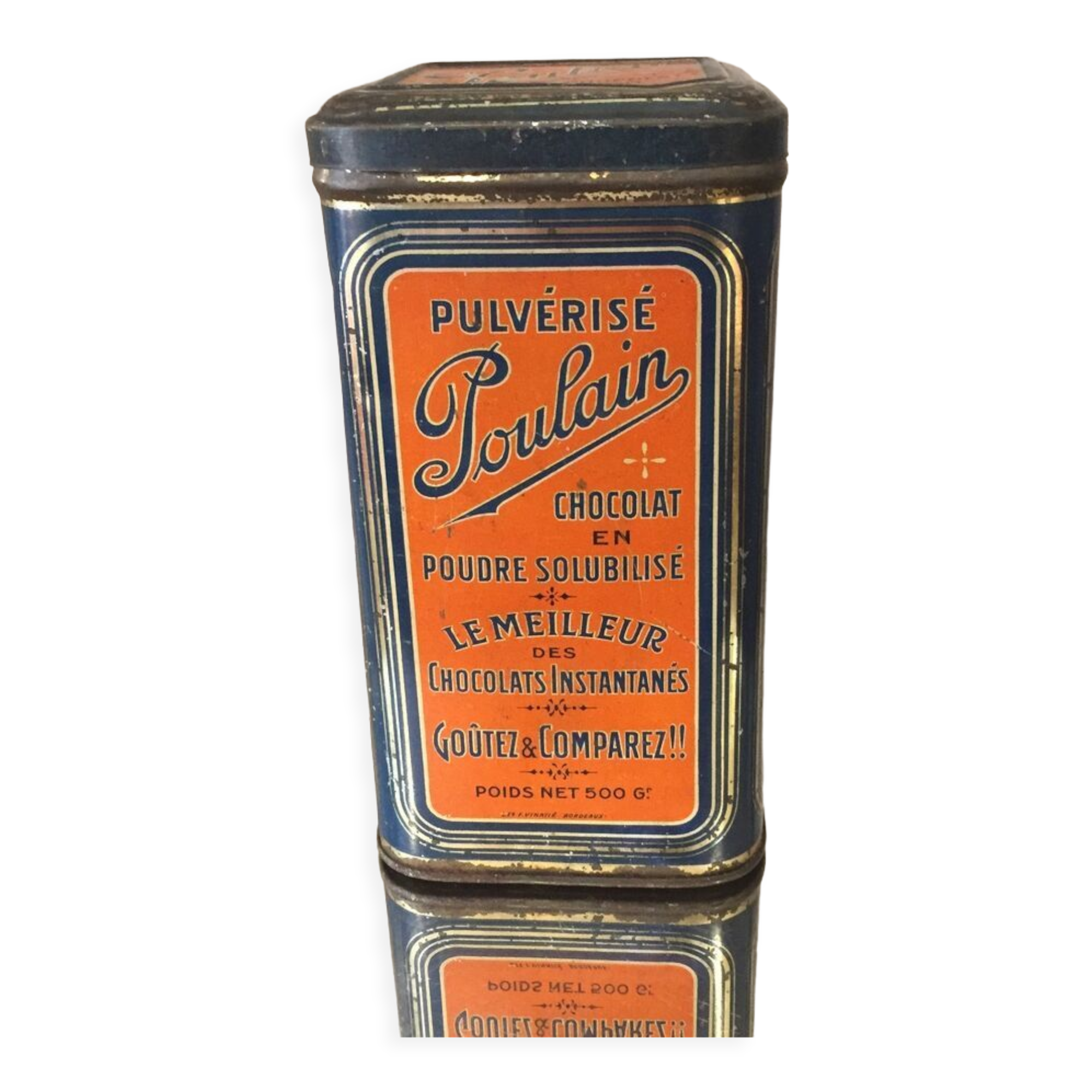 Boîte publicitaire chocolat Poulain