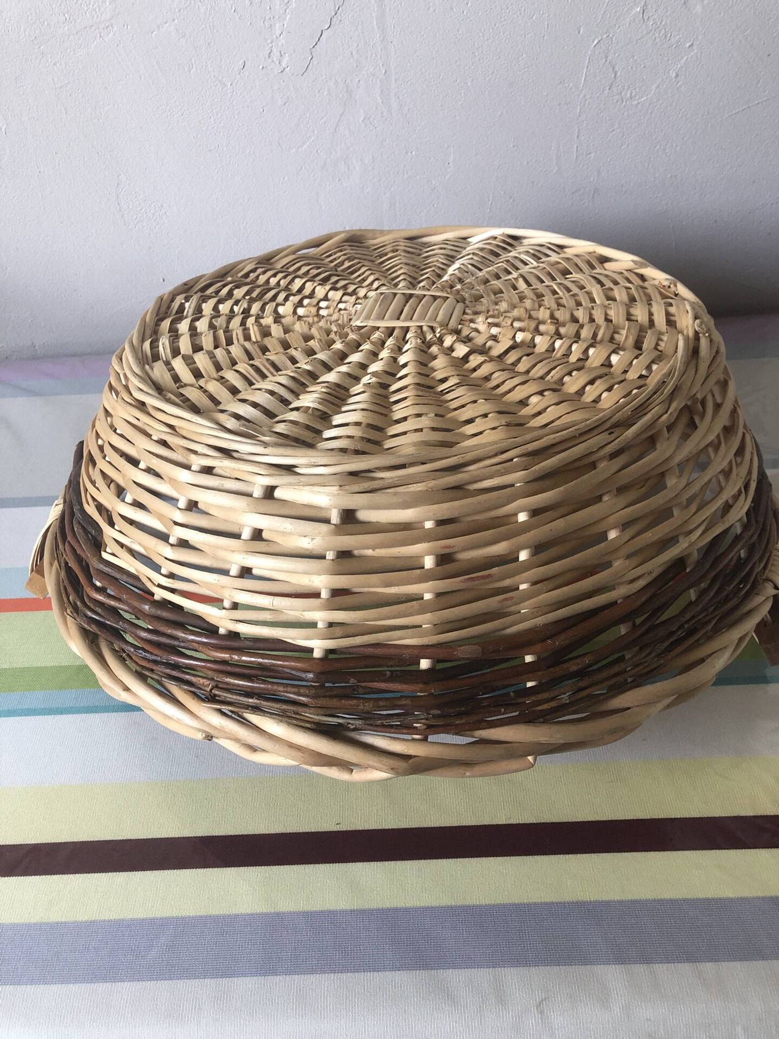 Vintage wicker basket