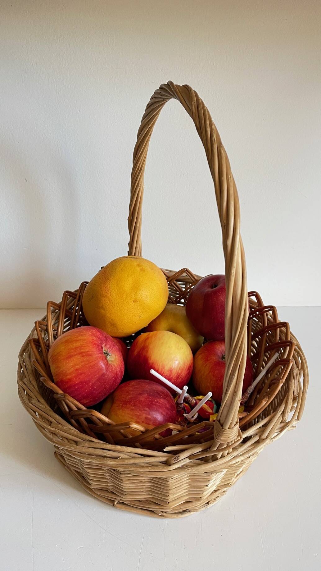 Vintage rattan baskets