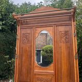 Art Deco oak cloakroom