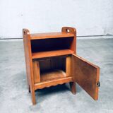 Amsterdam School Bedside Cabinet, Netherlands, 1920s