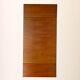 Scandinavian table with sliding panels.