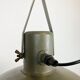 Vintage green army pendant lamp, 1960s