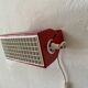 Simple red metal wall light from the AGE, 1970s, Germany.
