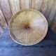 Large vintage oval rattan pendant light