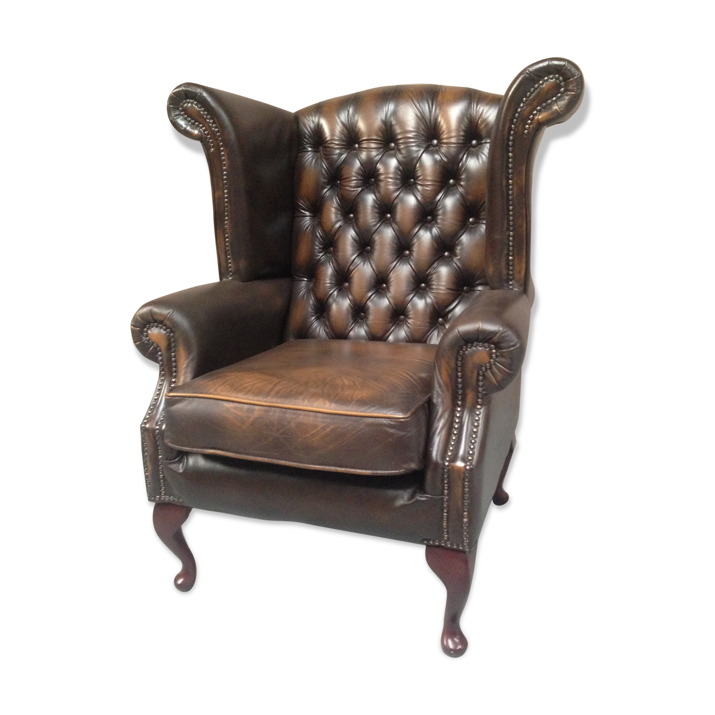 Flesh chesterfield wing Chair