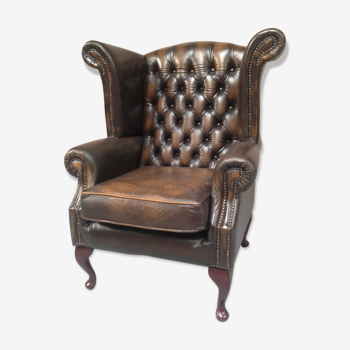 Flesh chesterfield wing Chair